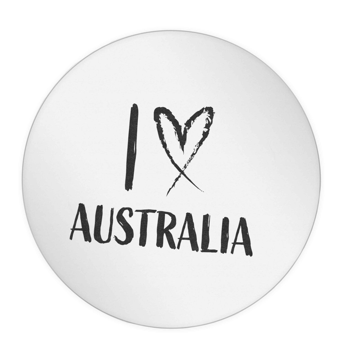 I Love Australia 24 @ 45mm matt circle stickers