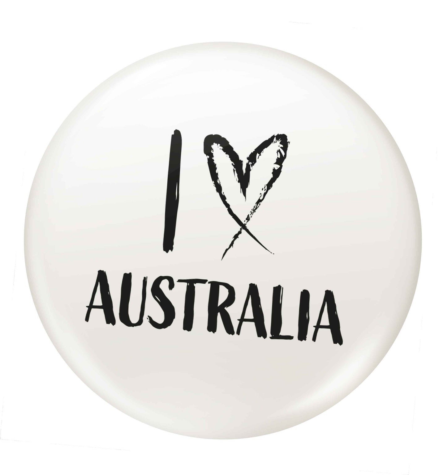 I Love Australia small 25mm Pin badge