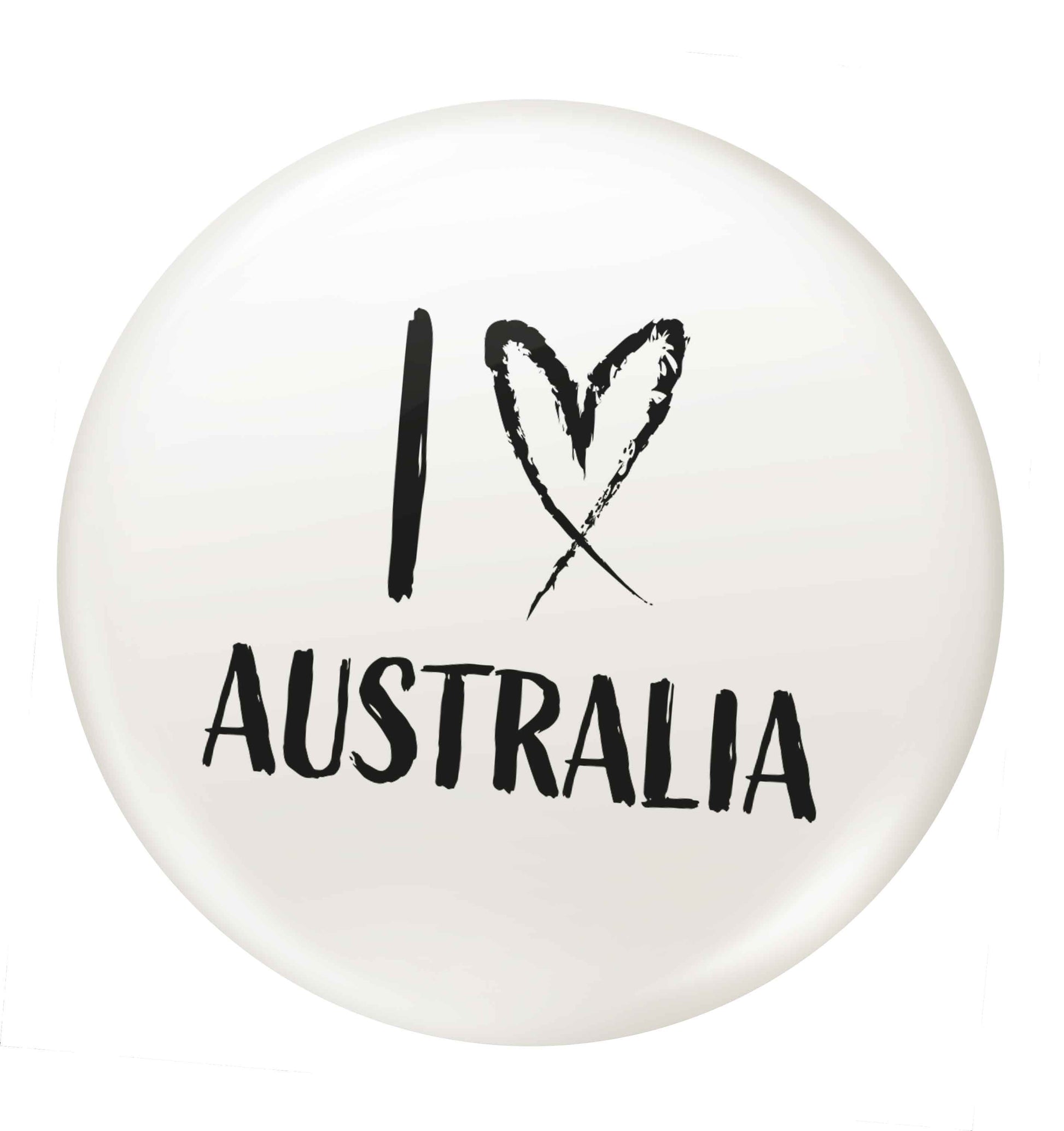 I Love Australia small 25mm Pin badge