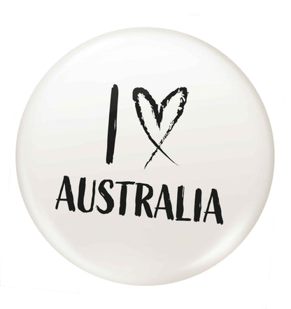 I Love Australia small 25mm Pin badge