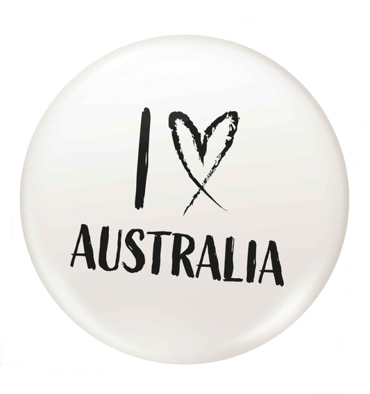 I Love Australia small 25mm Pin badge