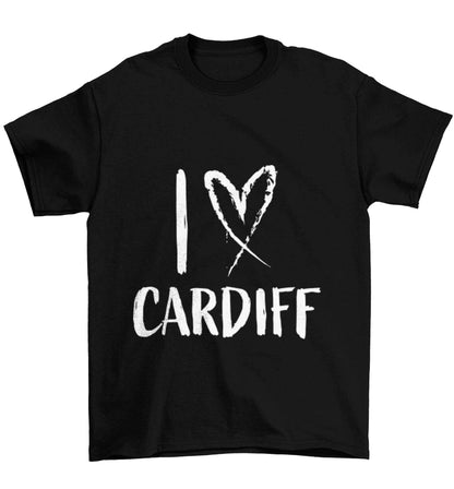 I love Cardiff Children's black Tshirt 12-13 Years