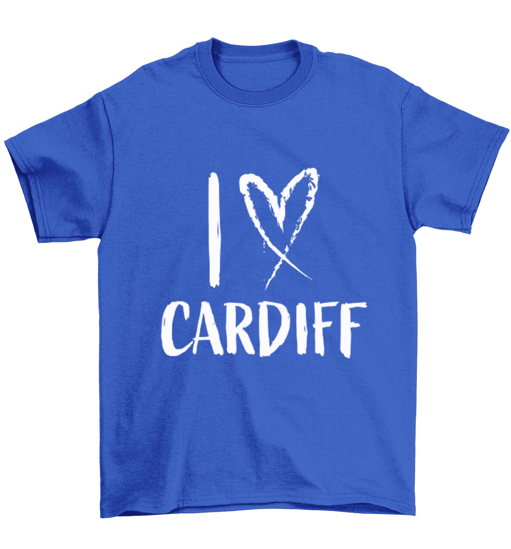 I love Cardiff Children's blue Tshirt 12-13 Years