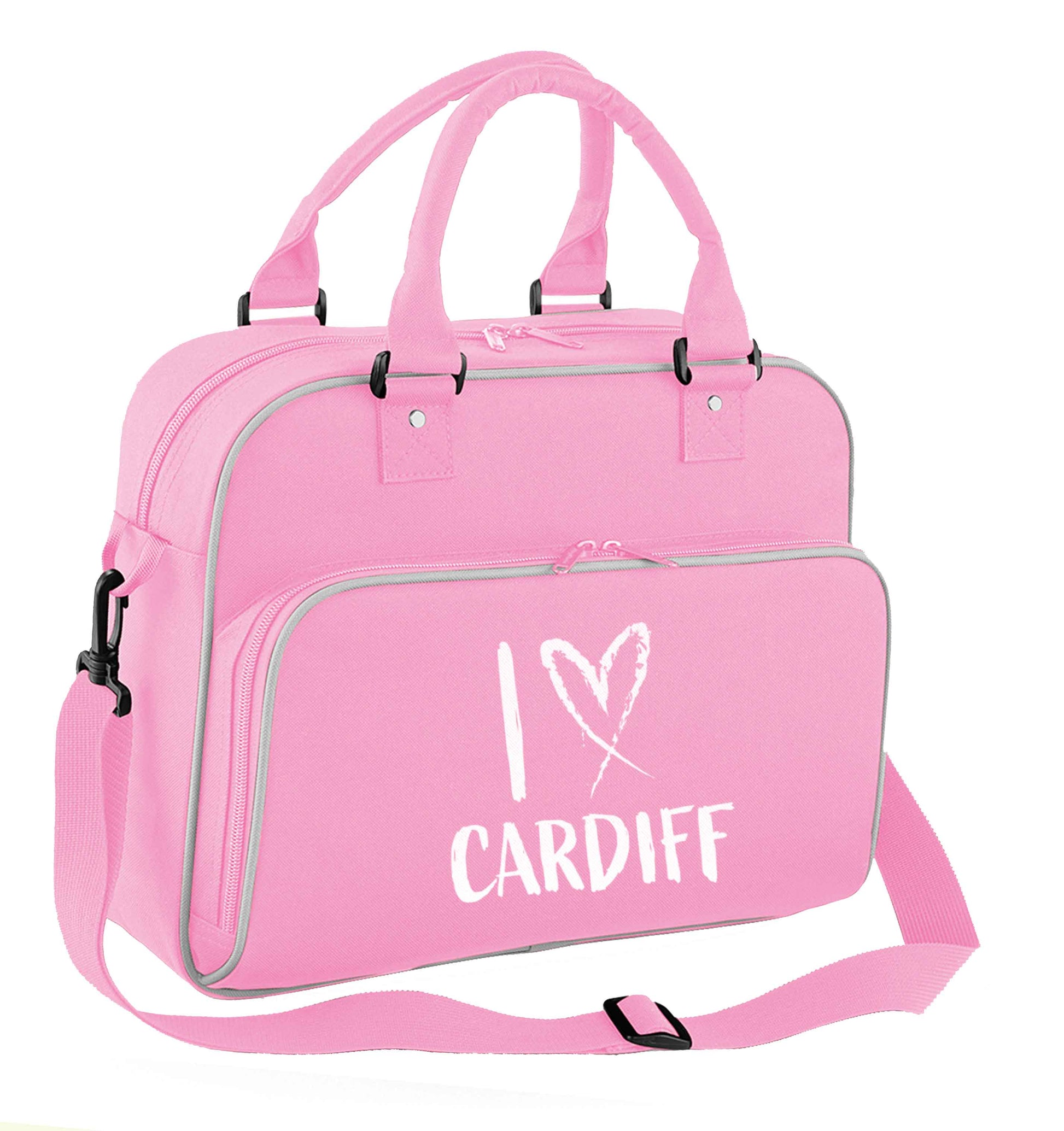 I love Cardiff children's dance bag baby pink