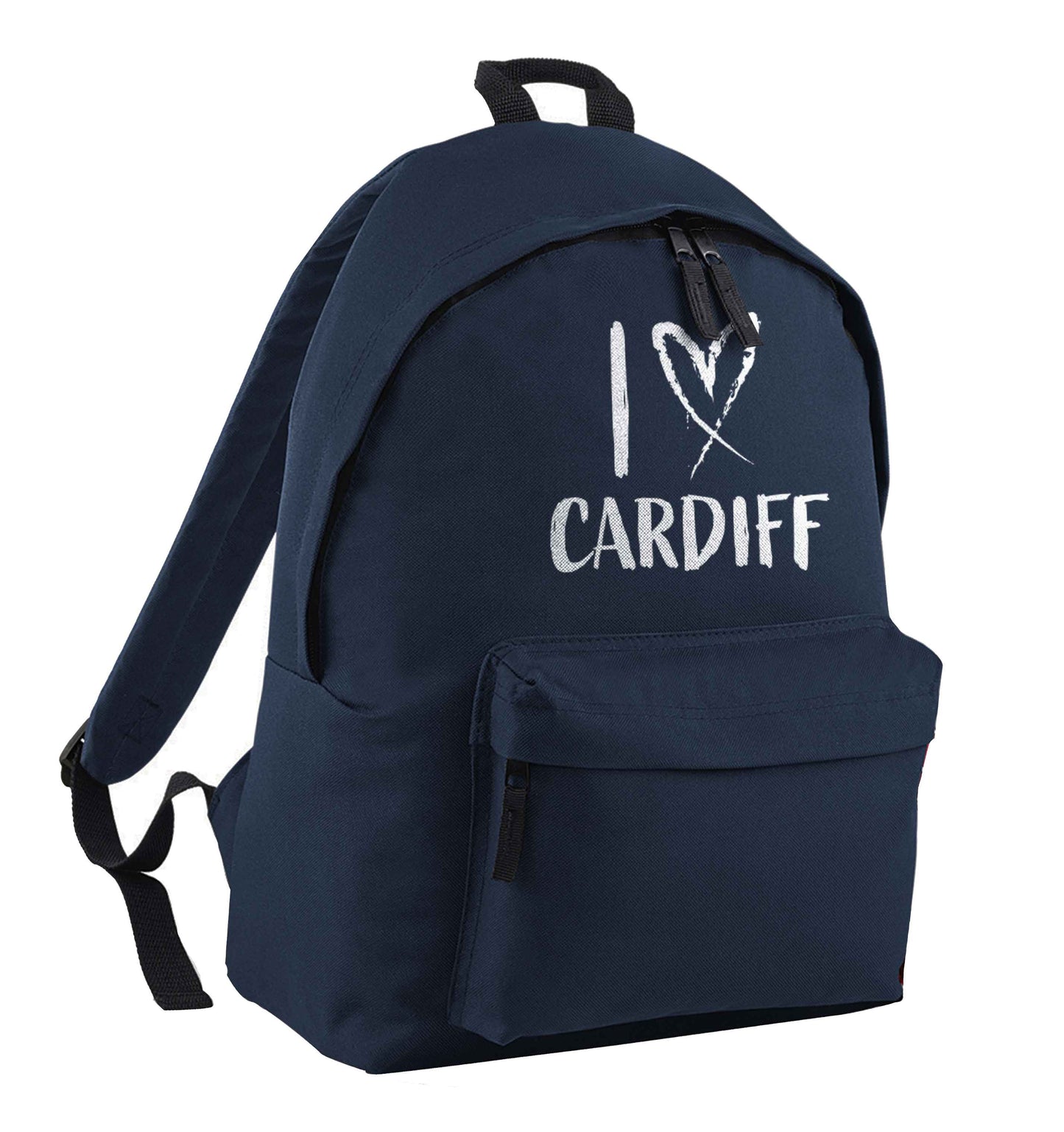 I love Cardiff navy children's backpack