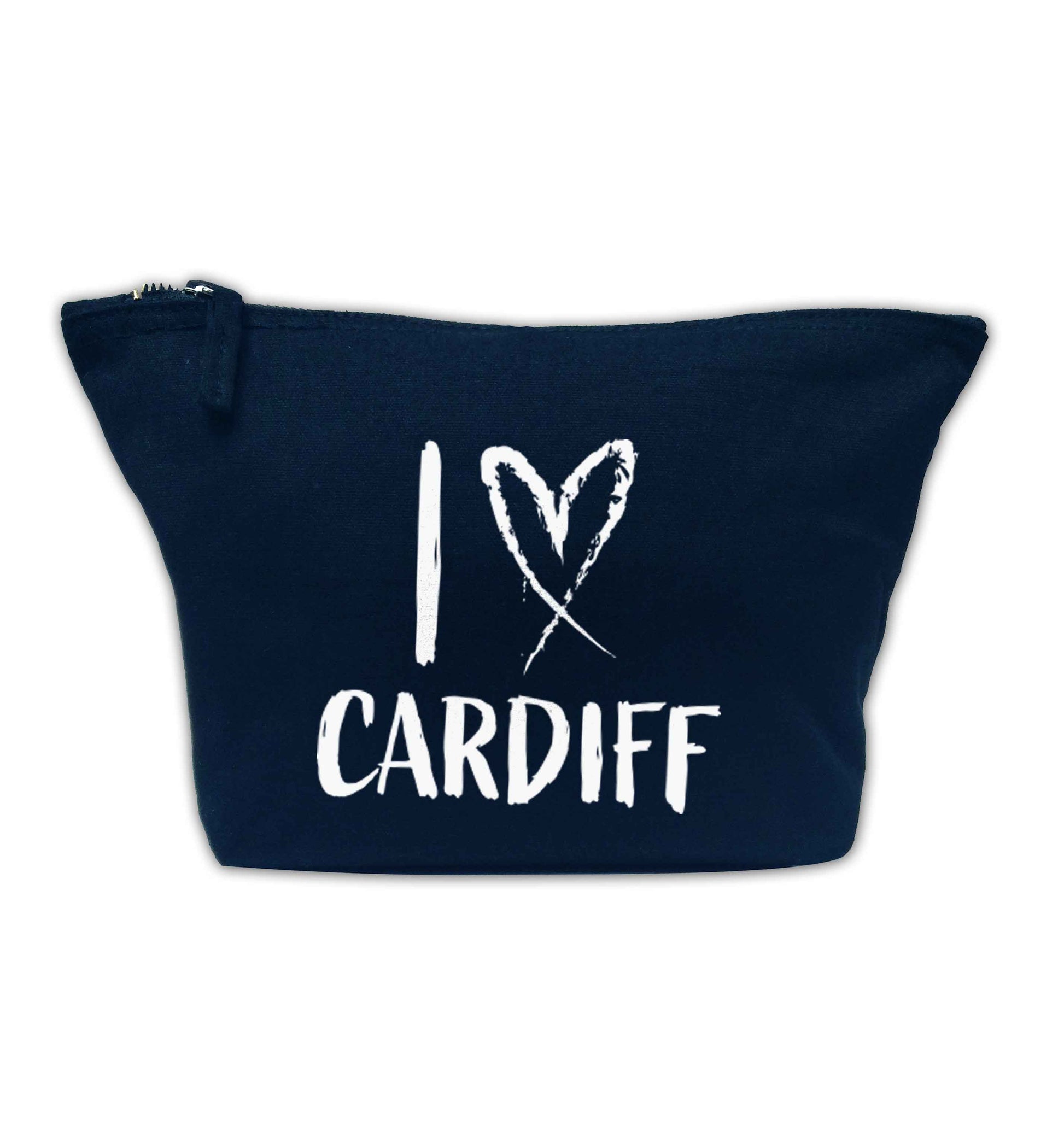 I love Cardiff navy makeup bag