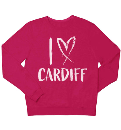 I love Cardiff children's pink sweater 12-13 Years