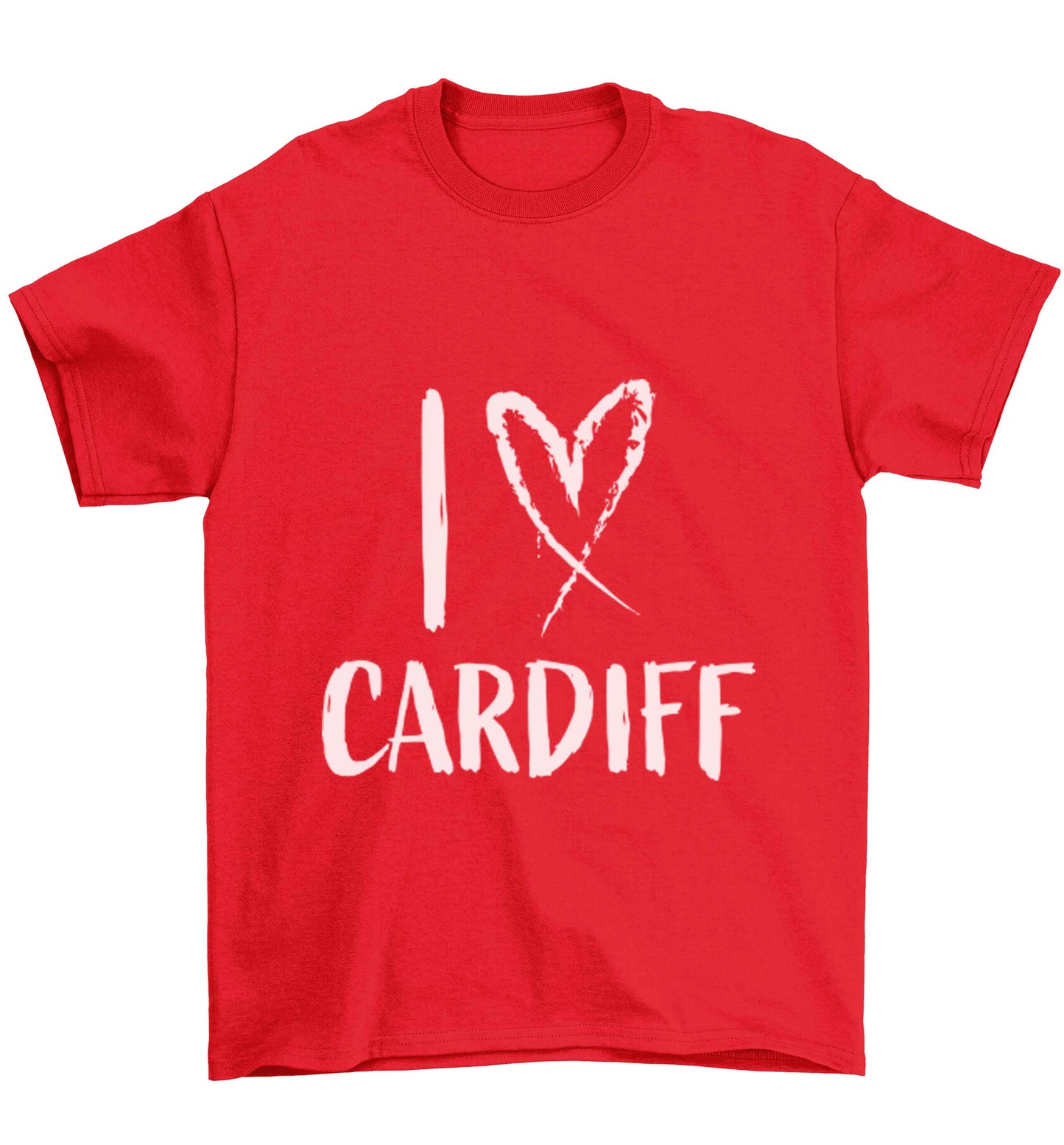 I love Cardiff Children's red Tshirt 12-13 Years