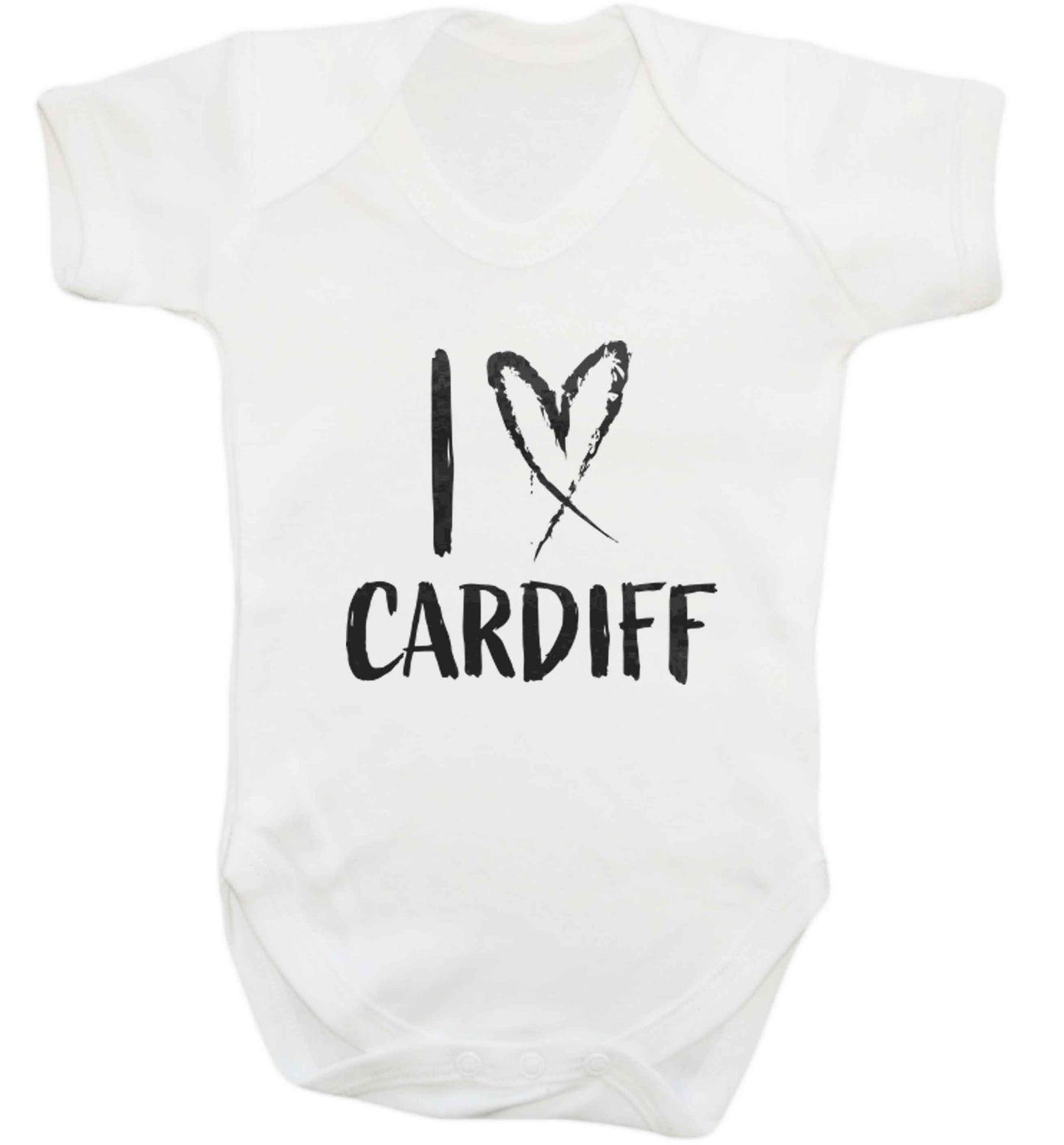I love Cardiff baby vest white 18-24 months