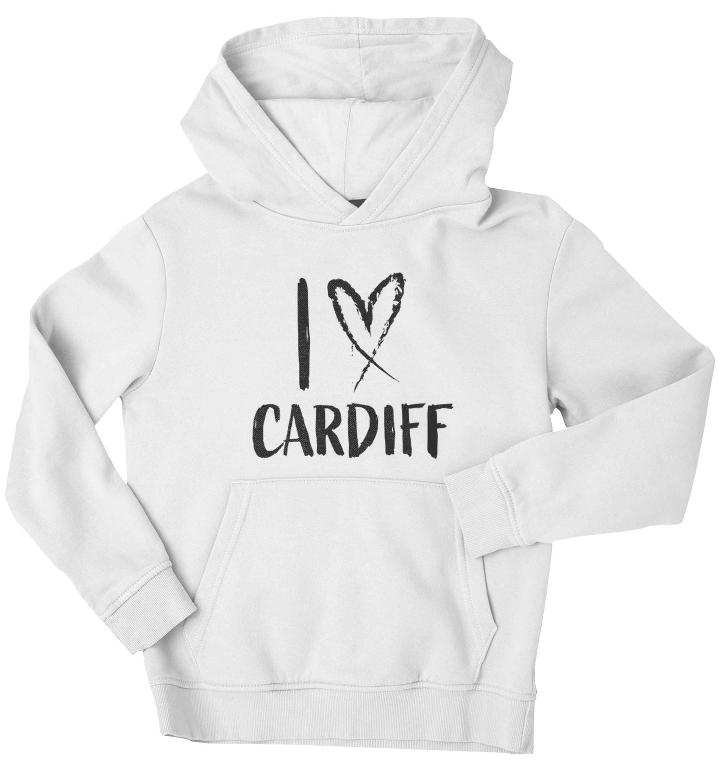 I love Cardiff children's white hoodie 12-13 Years