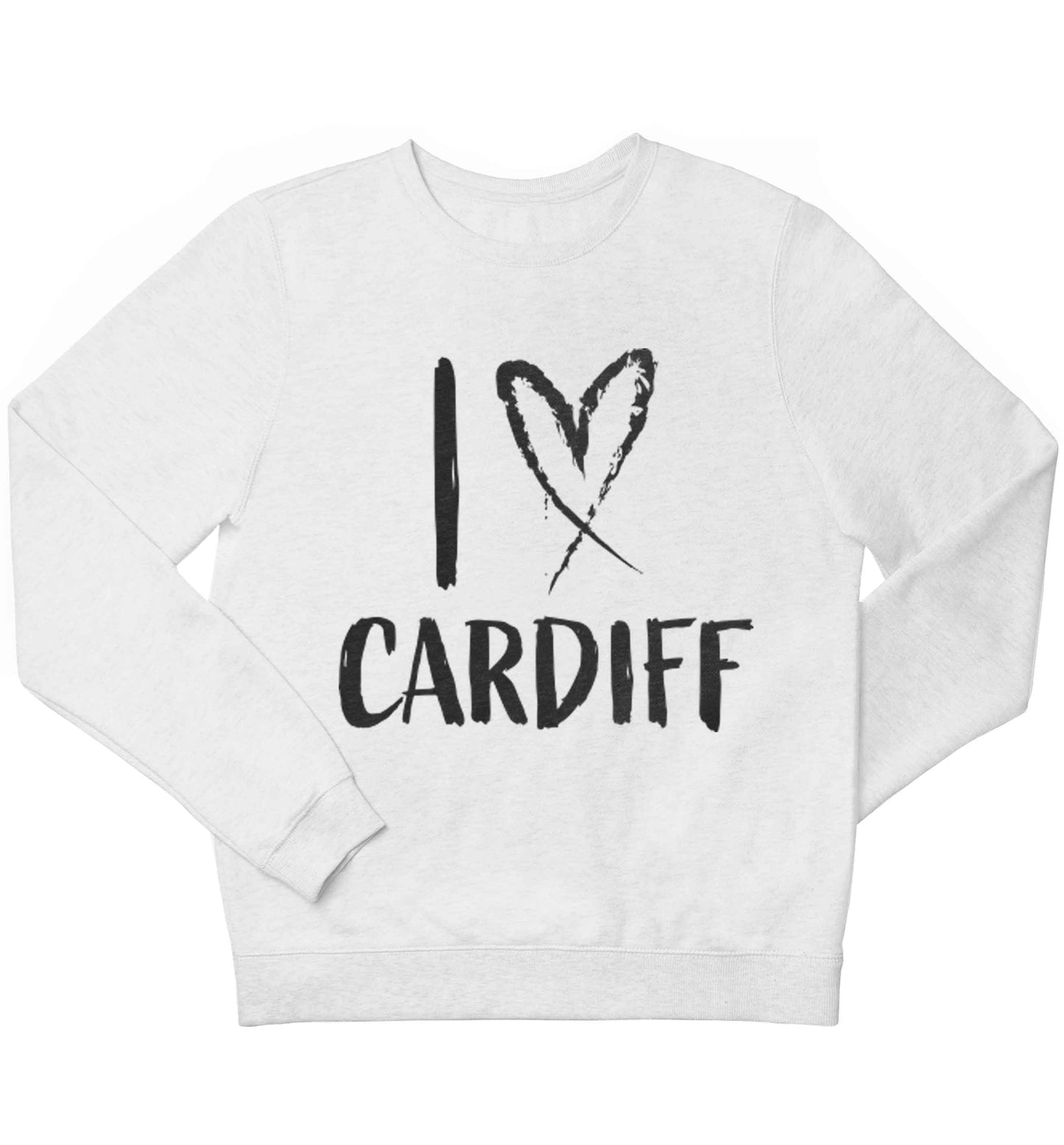 I love Cardiff children's white sweater 12-13 Years
