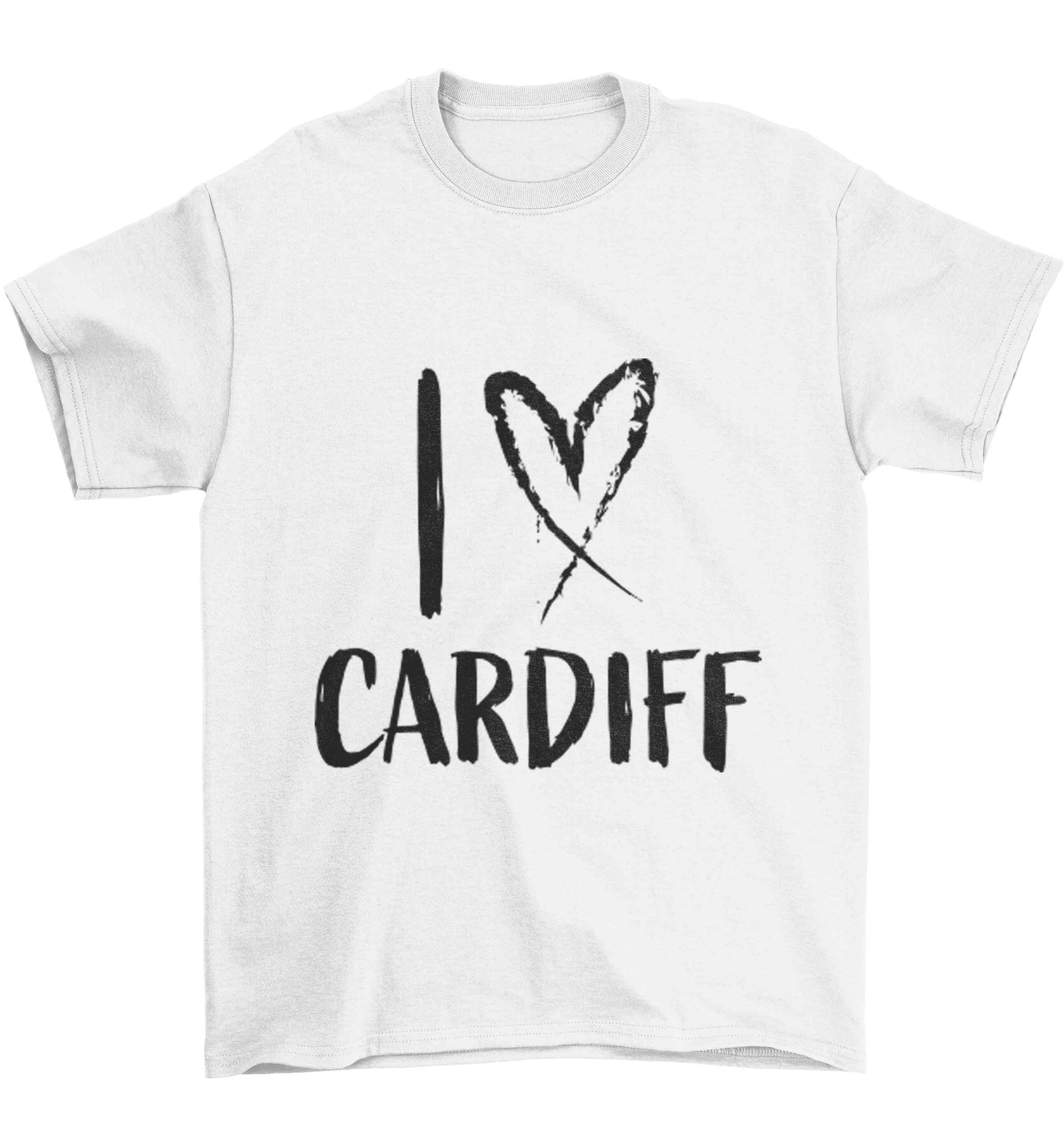 I love Cardiff Children's white Tshirt 12-13 Years