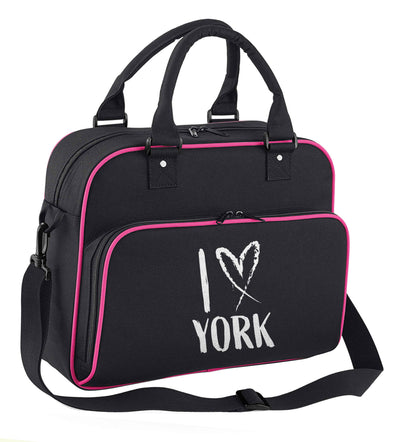 I love York children's dance bag black with pink detail