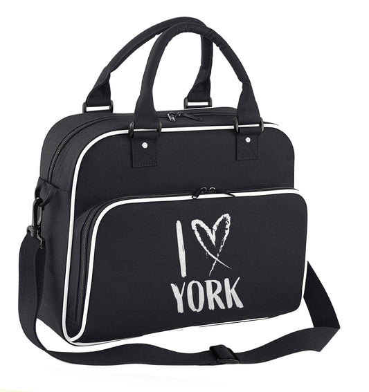 I love York children's dance bag black with white detail