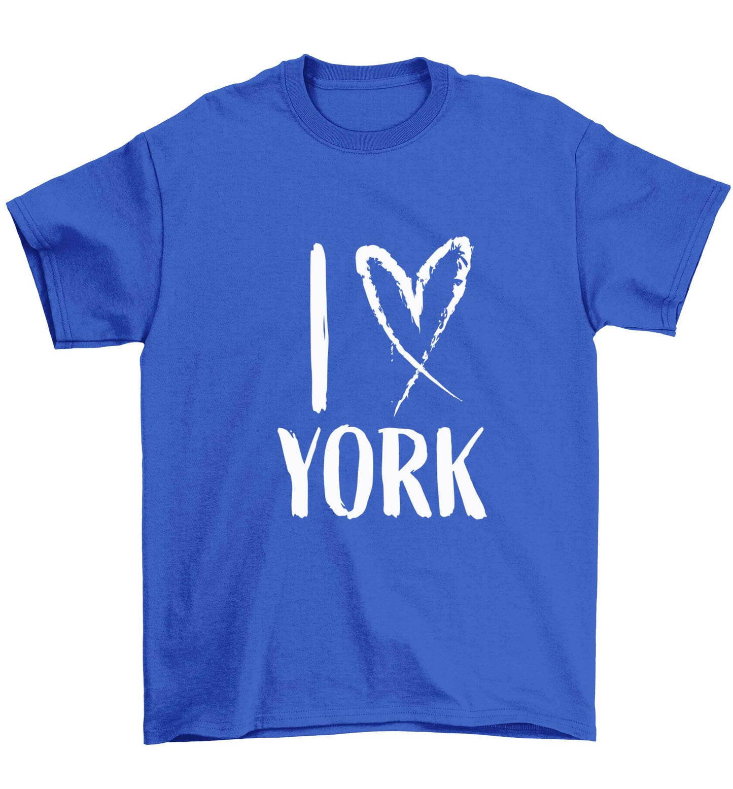 I love York Children's blue Tshirt 12-13 Years