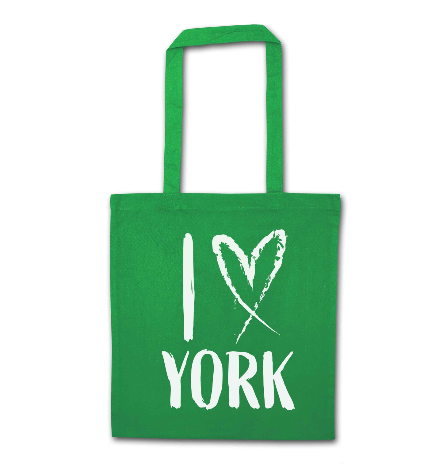 I love York green tote bag
