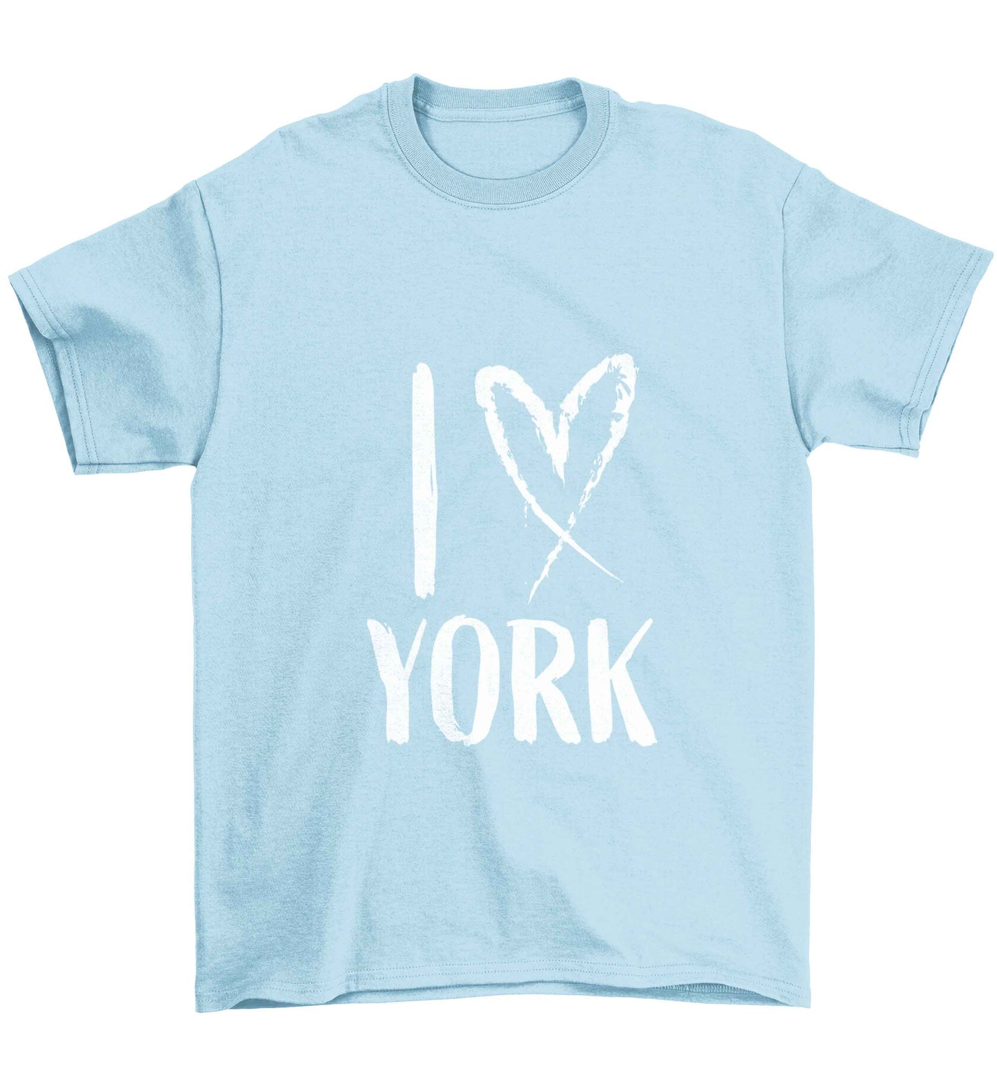 I love York Children's light blue Tshirt 12-13 Years