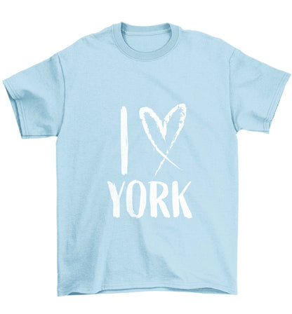 I love York Children's light blue Tshirt 12-13 Years
