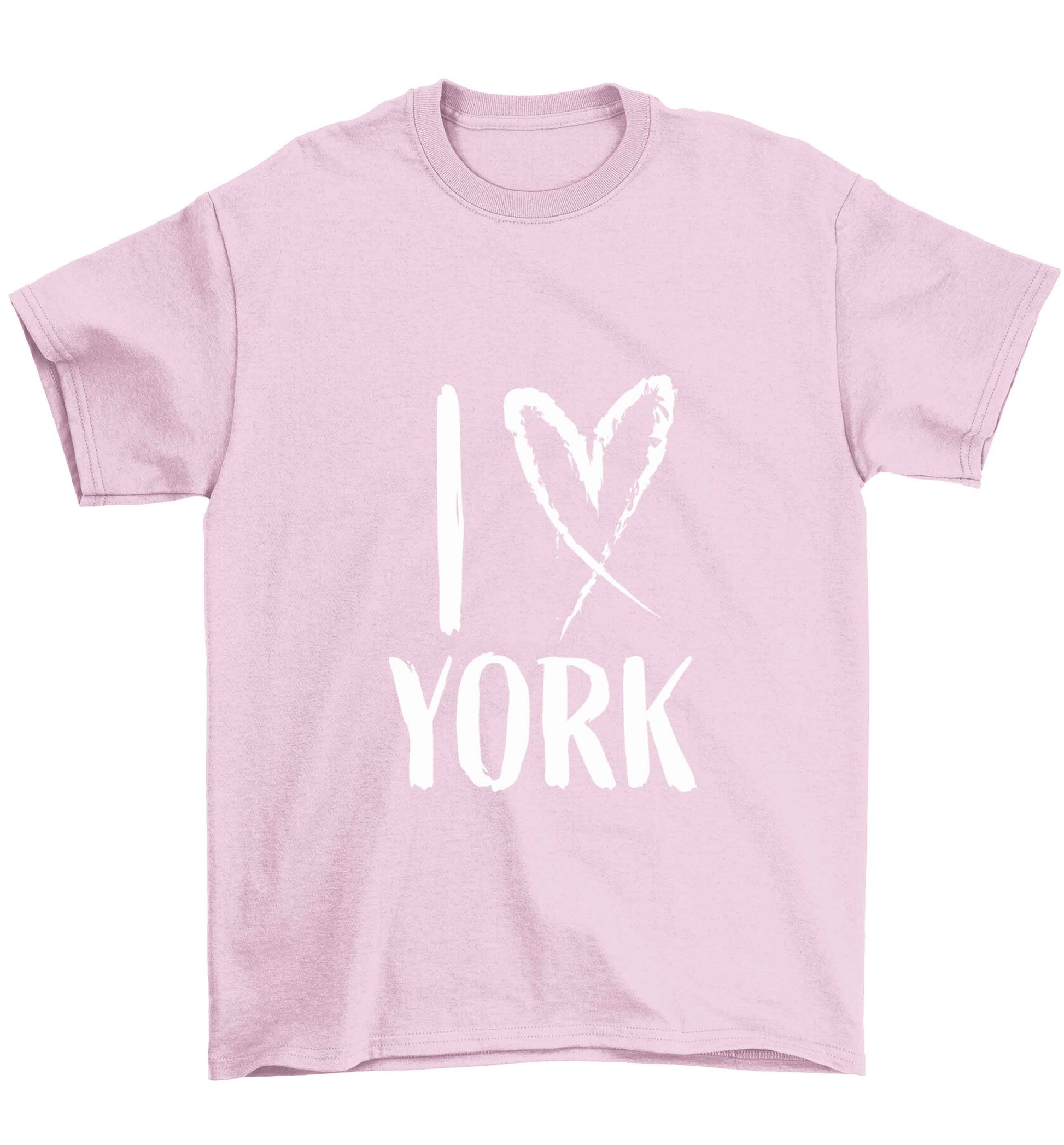 I love York Children's light pink Tshirt 12-13 Years