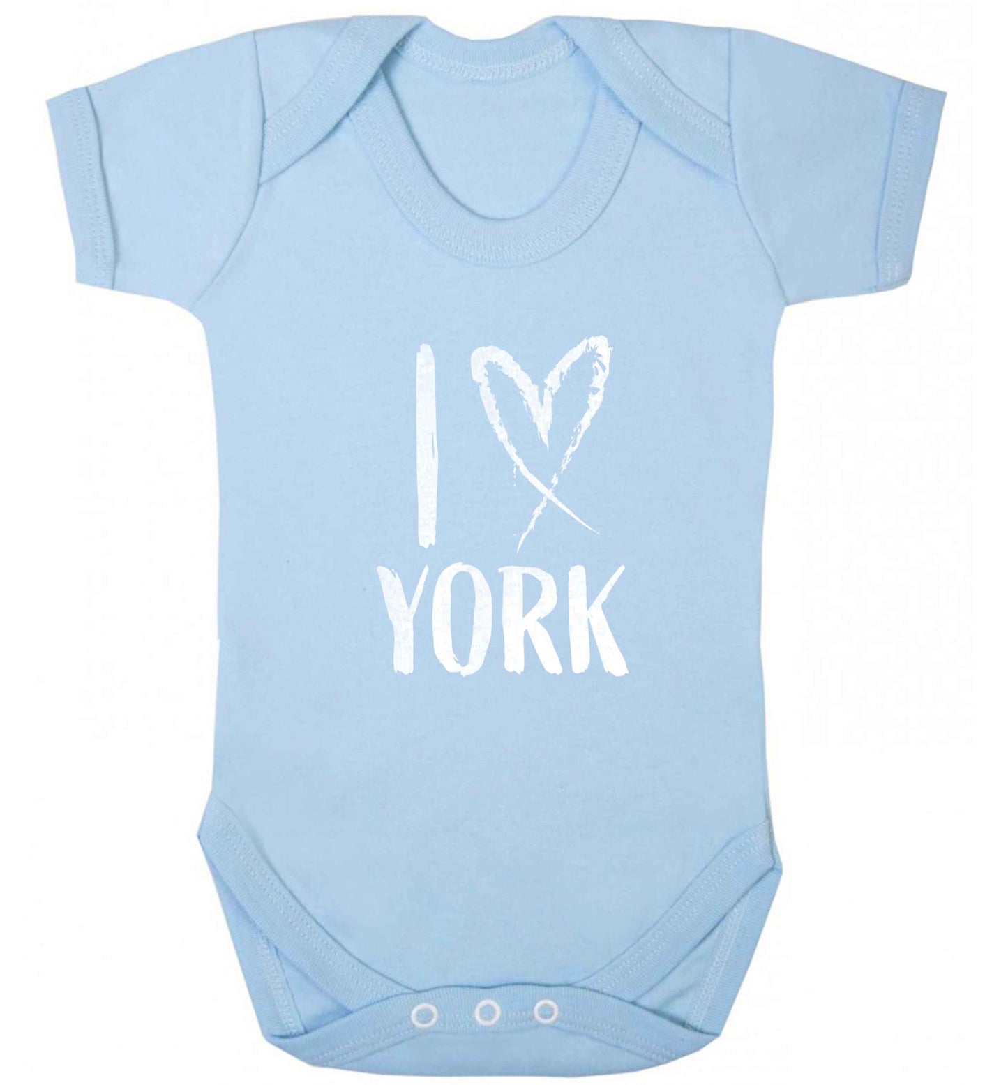 I love York baby vest pale blue 18-24 months