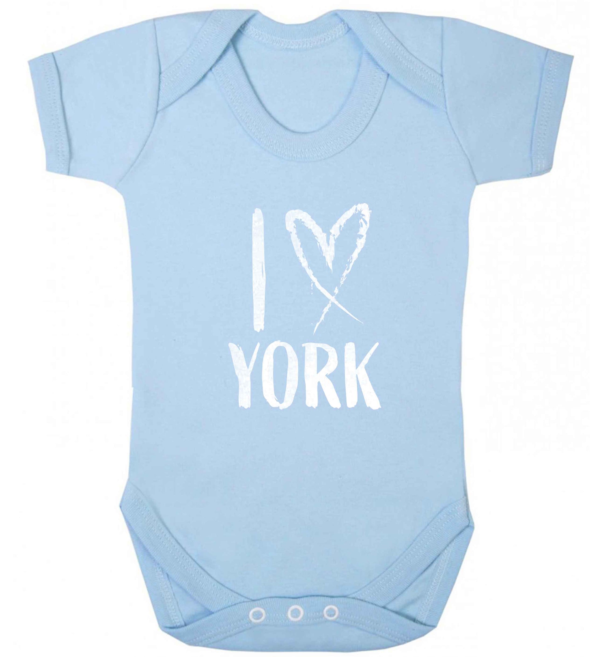 I love York baby vest pale blue 18-24 months