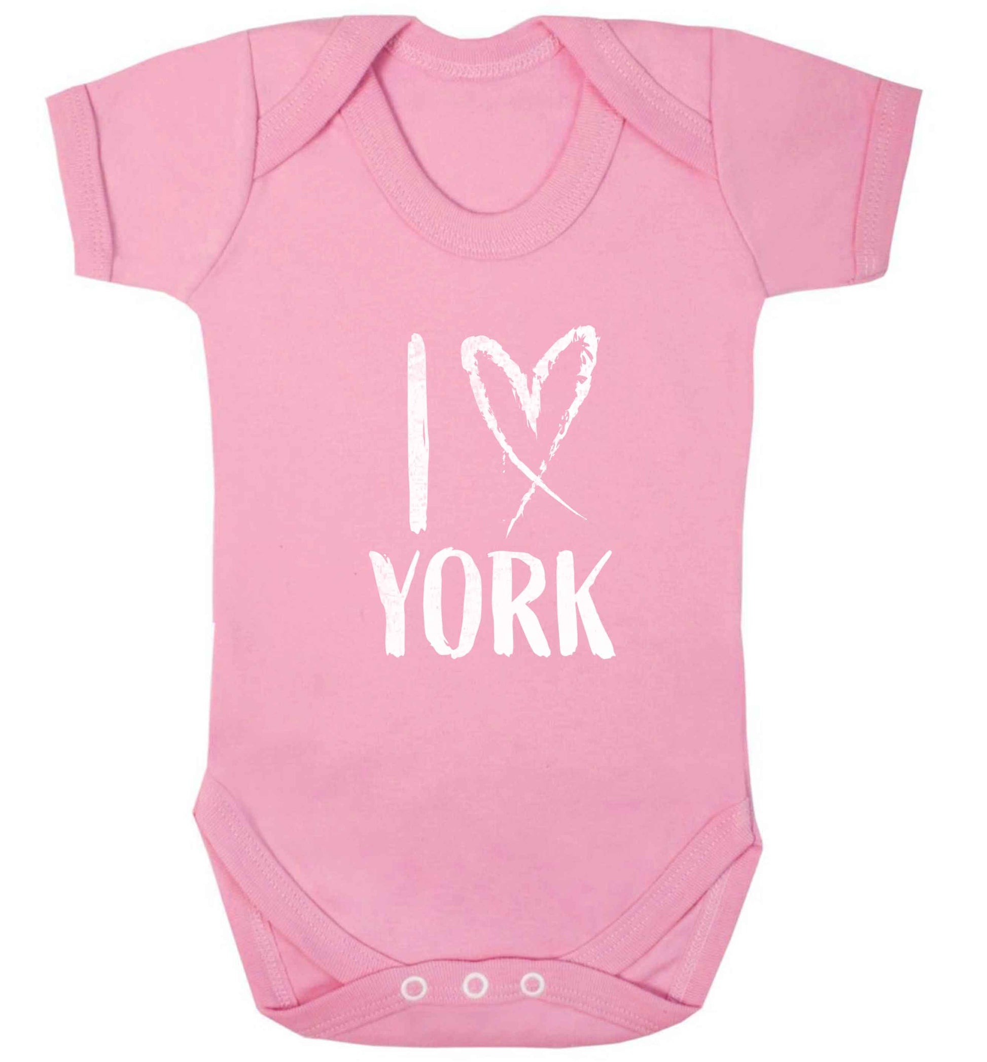 I love York baby vest pale pink 18-24 months