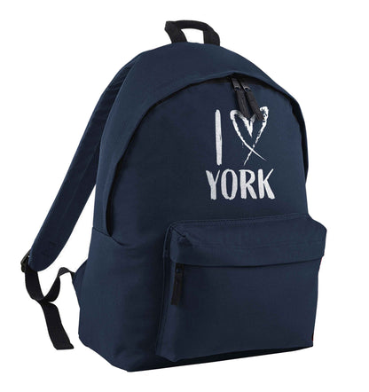 I love York navy children's backpack
