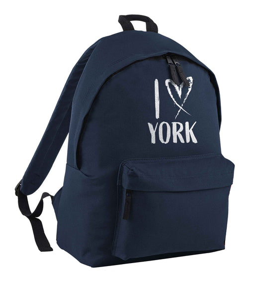 I love York navy children's backpack