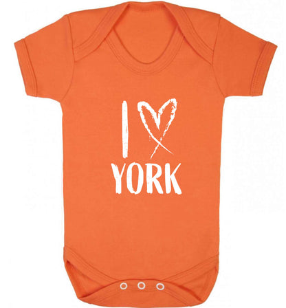 I love York baby vest orange 18-24 months