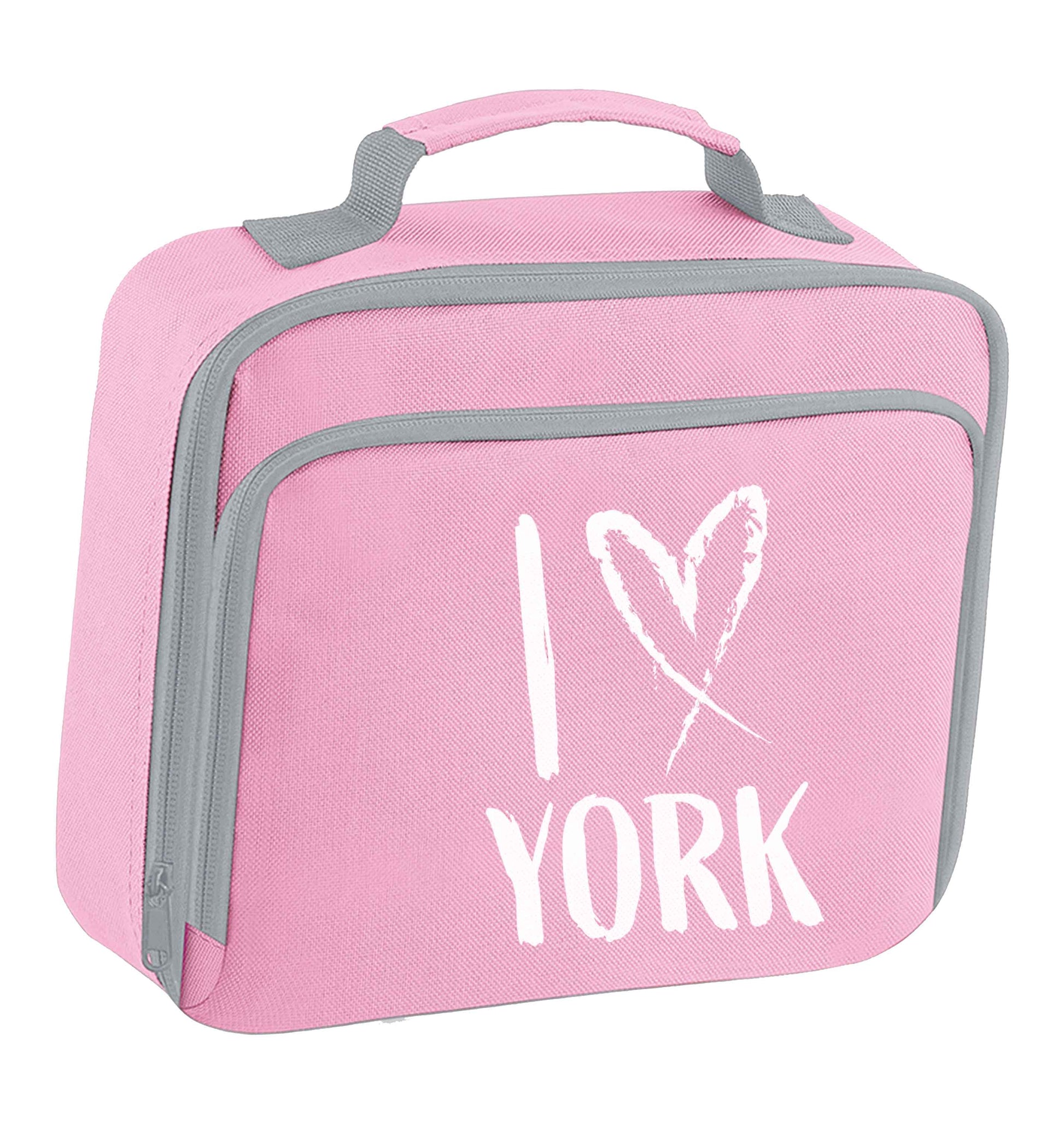 I love York insulated pink lunch bag cooler