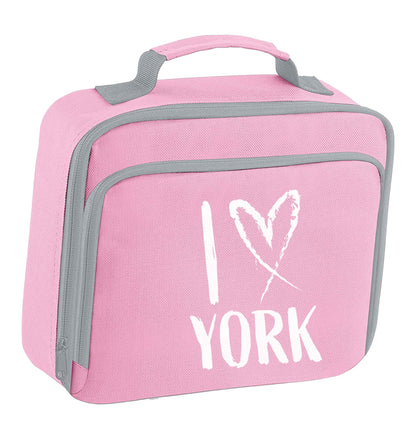 I love York insulated pink lunch bag cooler