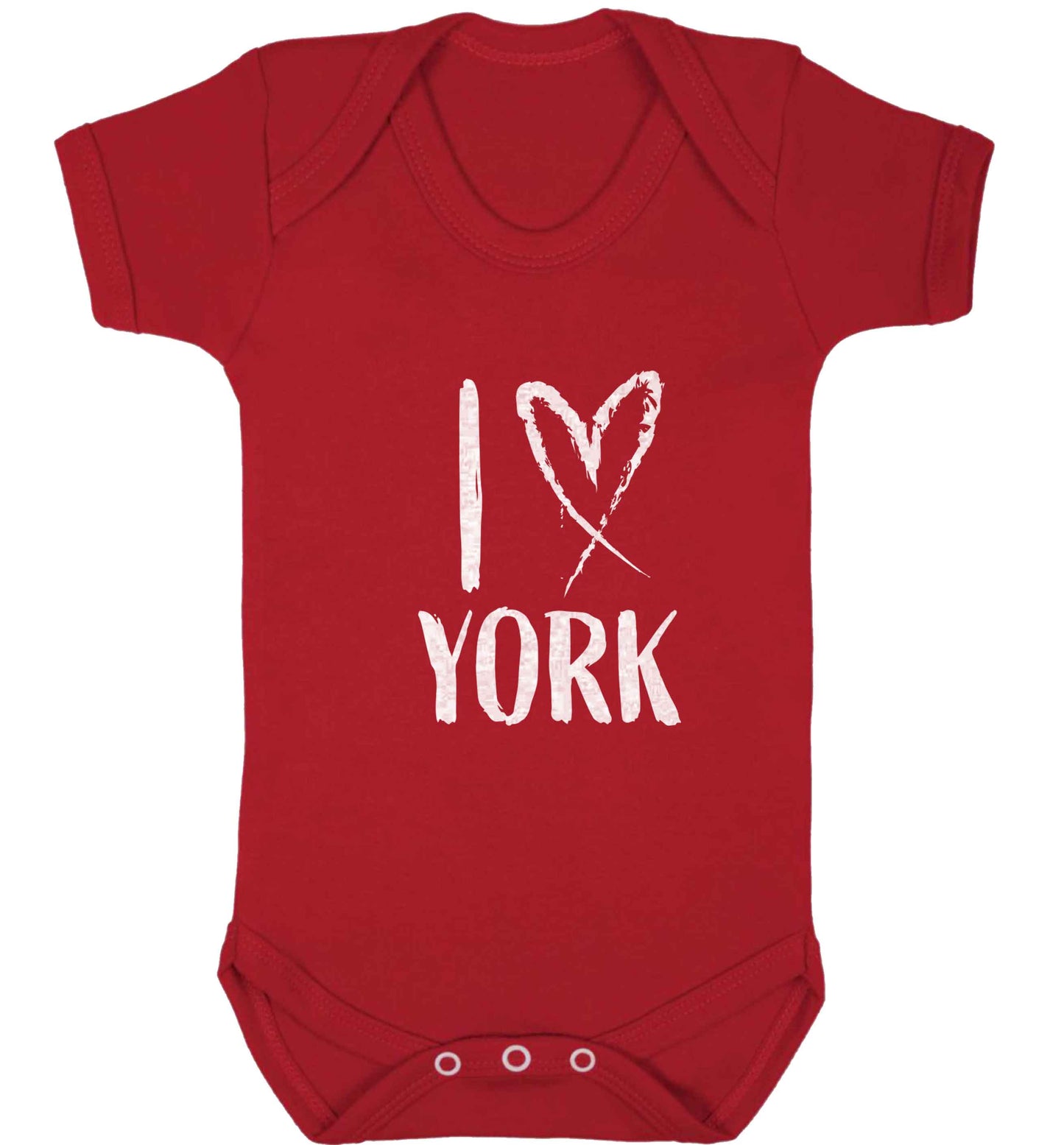 I love York baby vest red 18-24 months