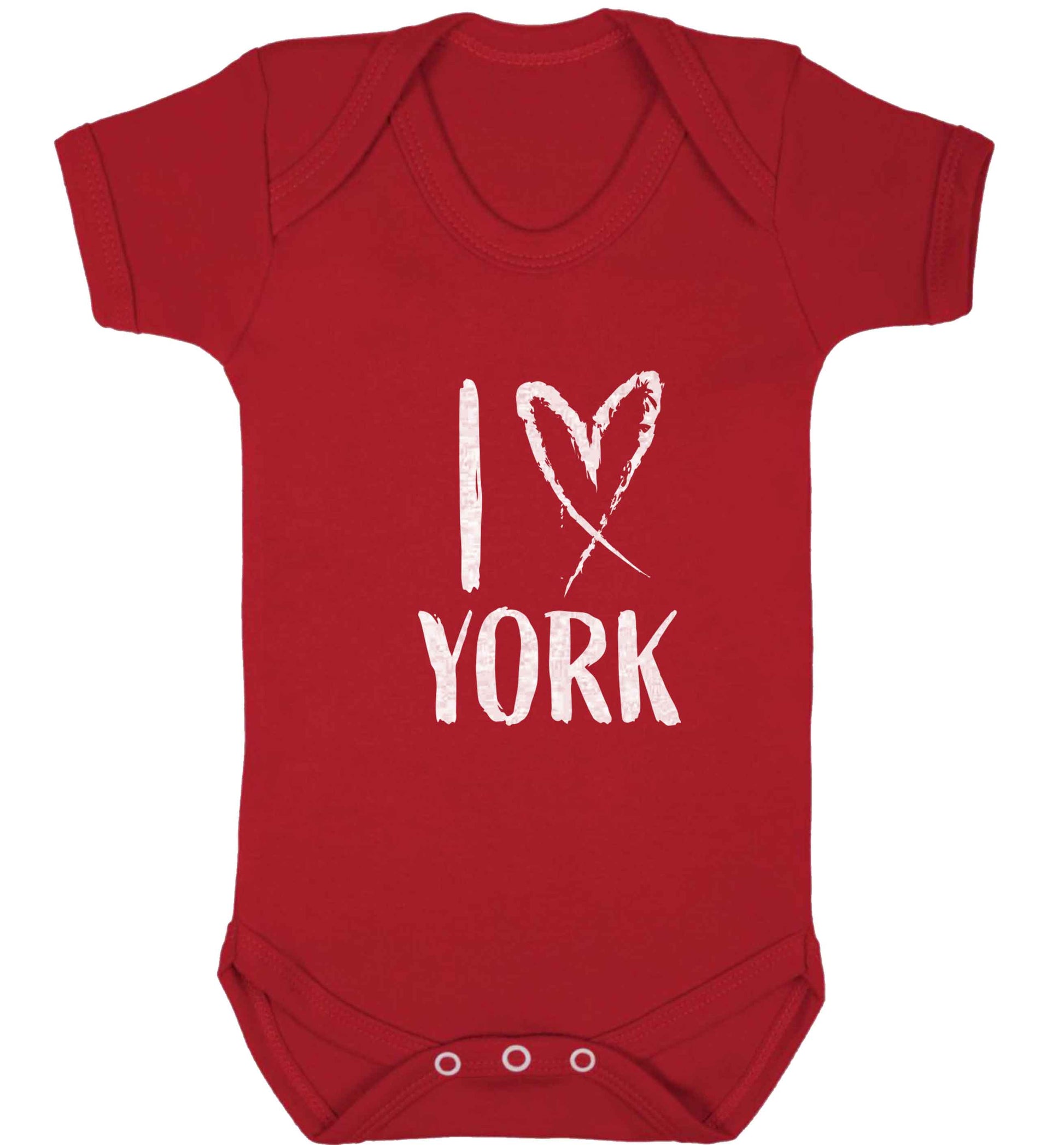 I love York baby vest red 18-24 months