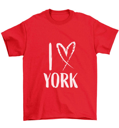I love York Children's red Tshirt 12-13 Years