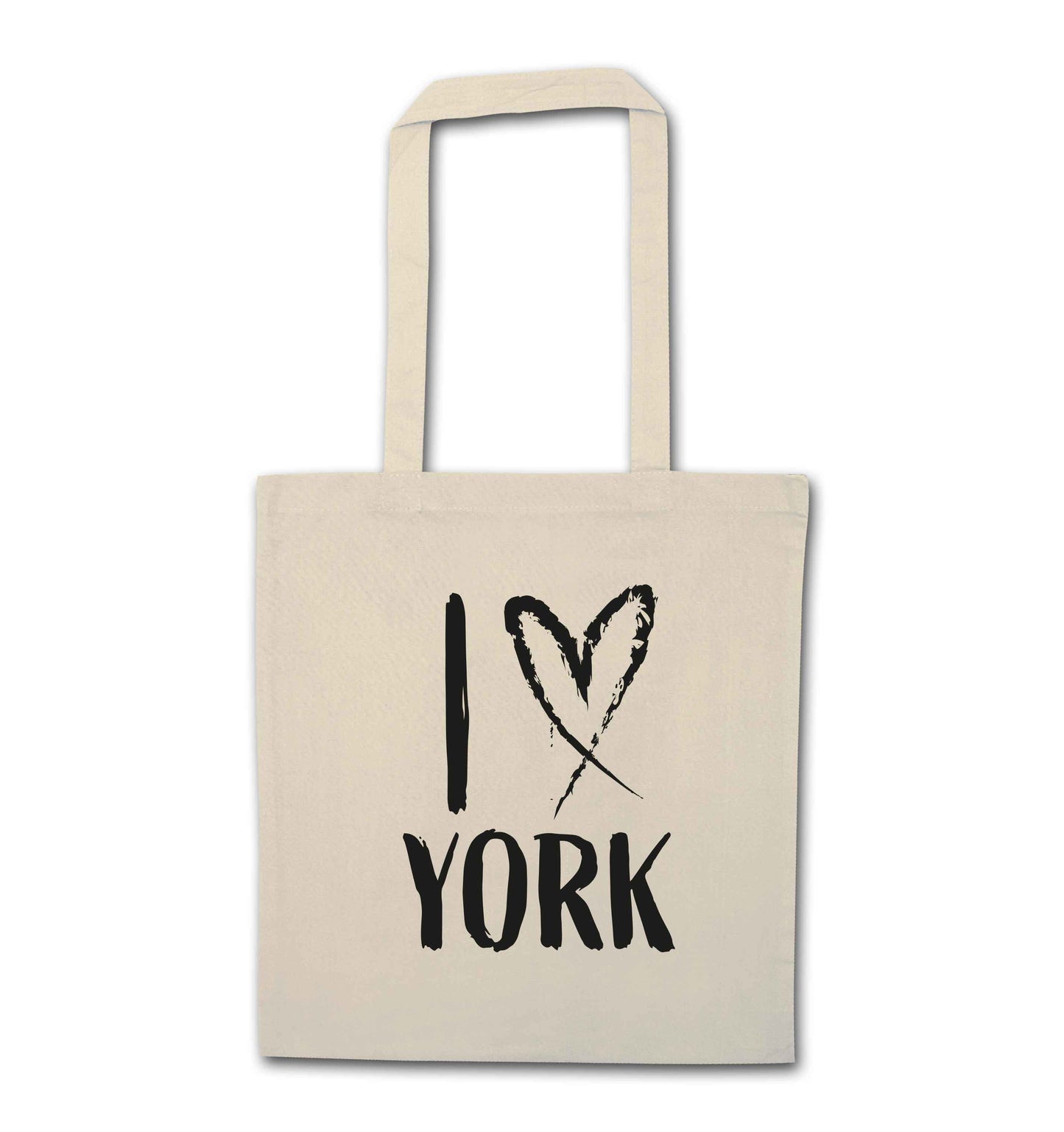I love York natural tote bag