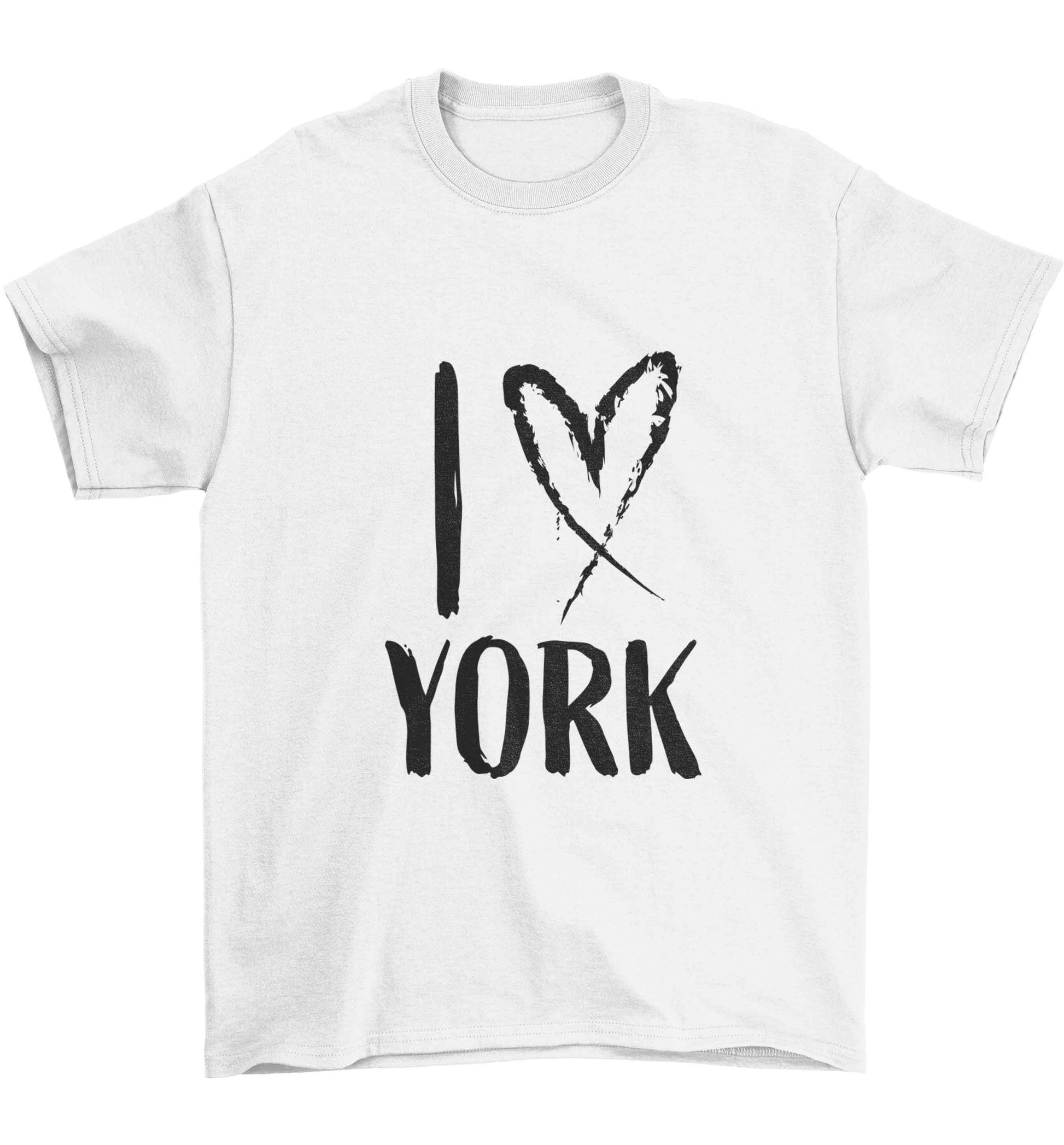 I love York Children's white Tshirt 12-13 Years