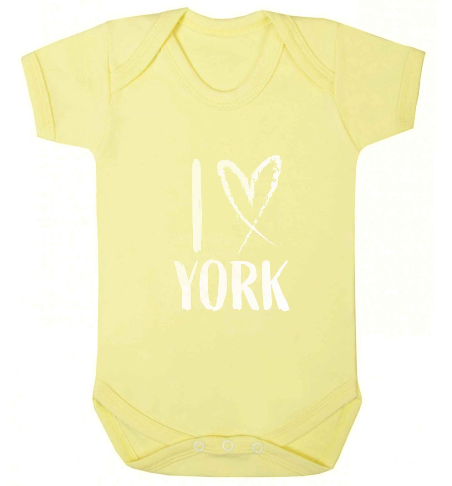 I love York baby vest pale yellow 18-24 months