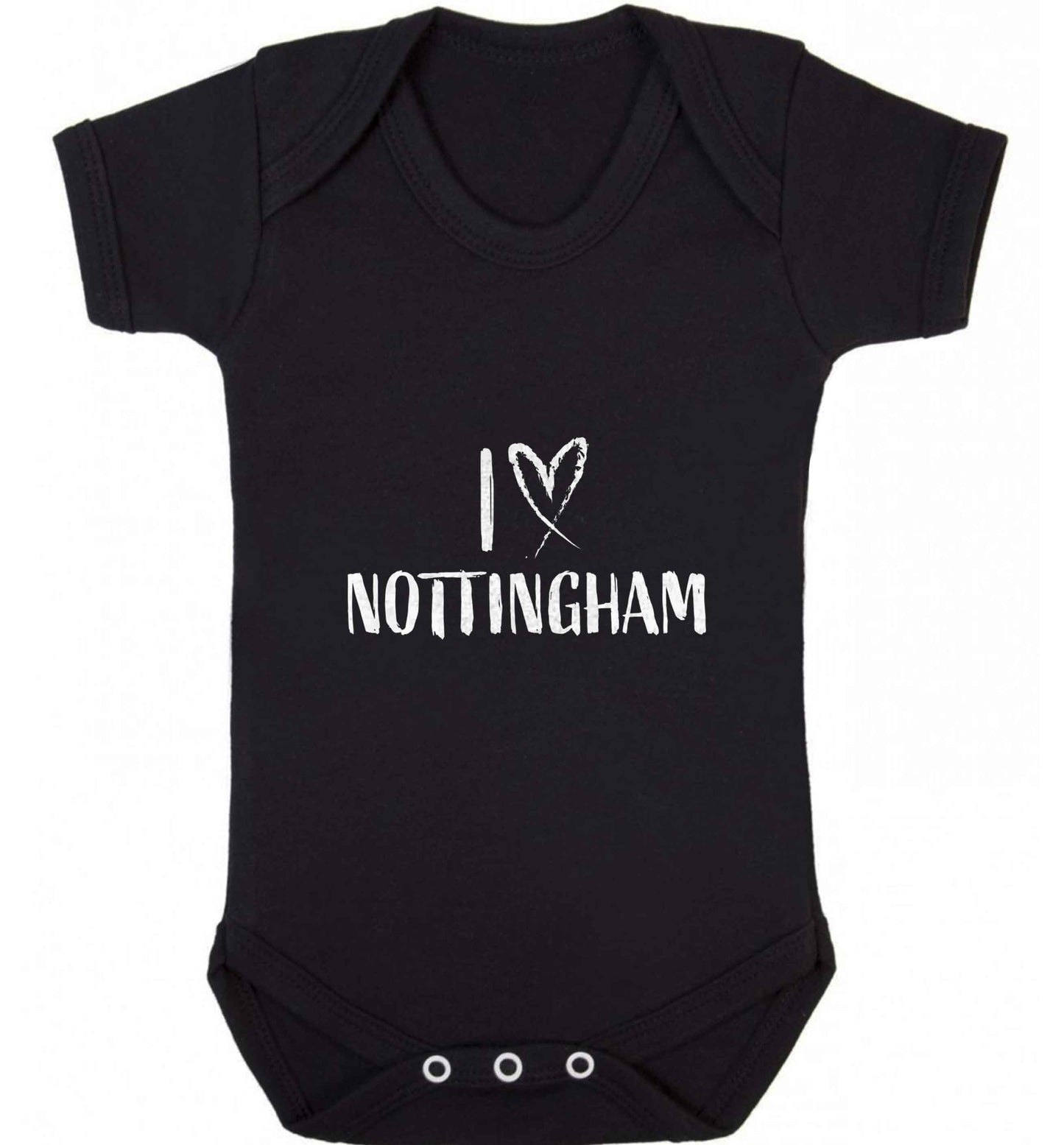 I love Nottingham baby vest black 18-24 months