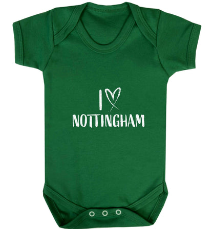 I love Nottingham baby vest green 18-24 months