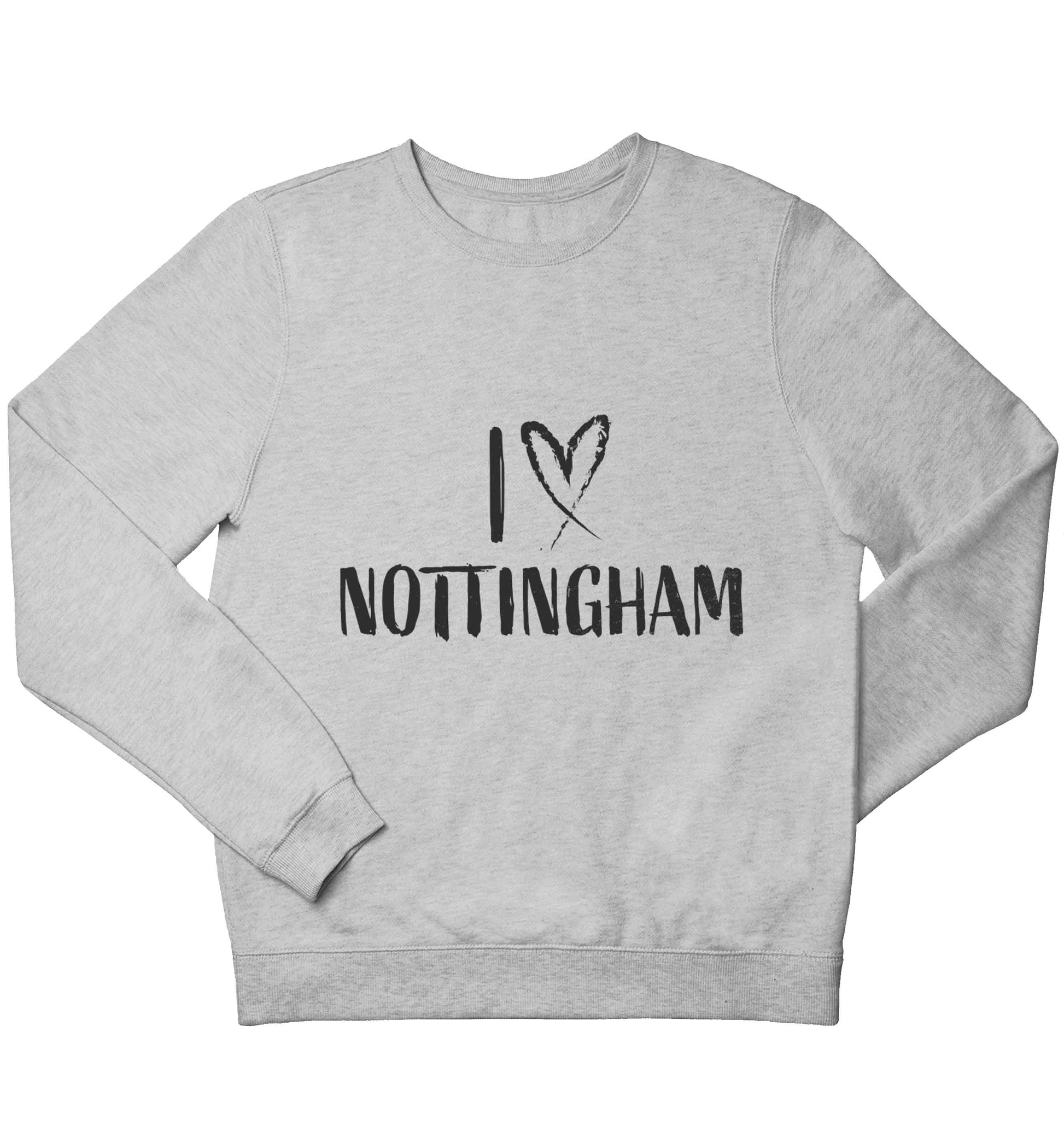I love Nottingham children's grey sweater 12-13 Years