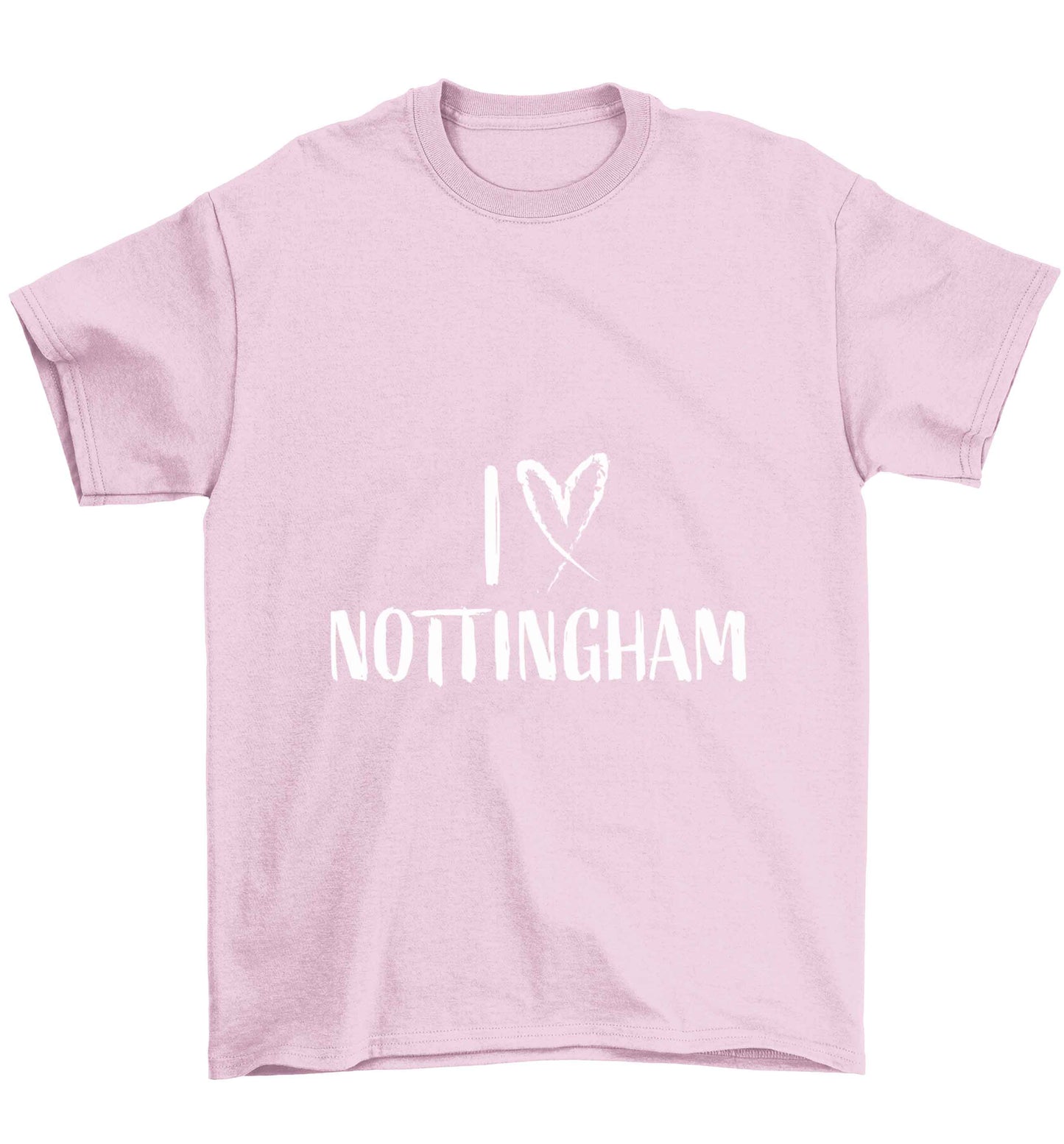 I love Nottingham Children's light pink Tshirt 12-13 Years