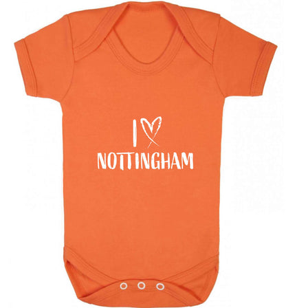 I love Nottingham baby vest orange 18-24 months