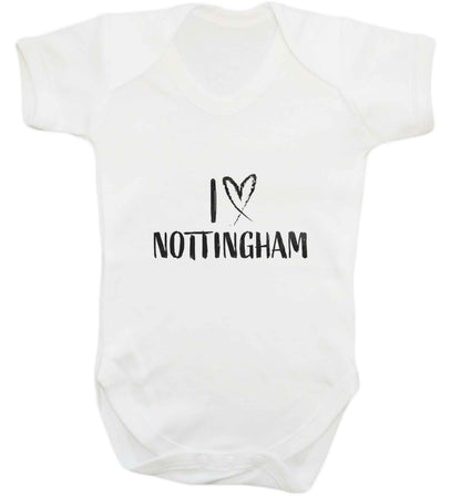 I love Nottingham baby vest white 18-24 months