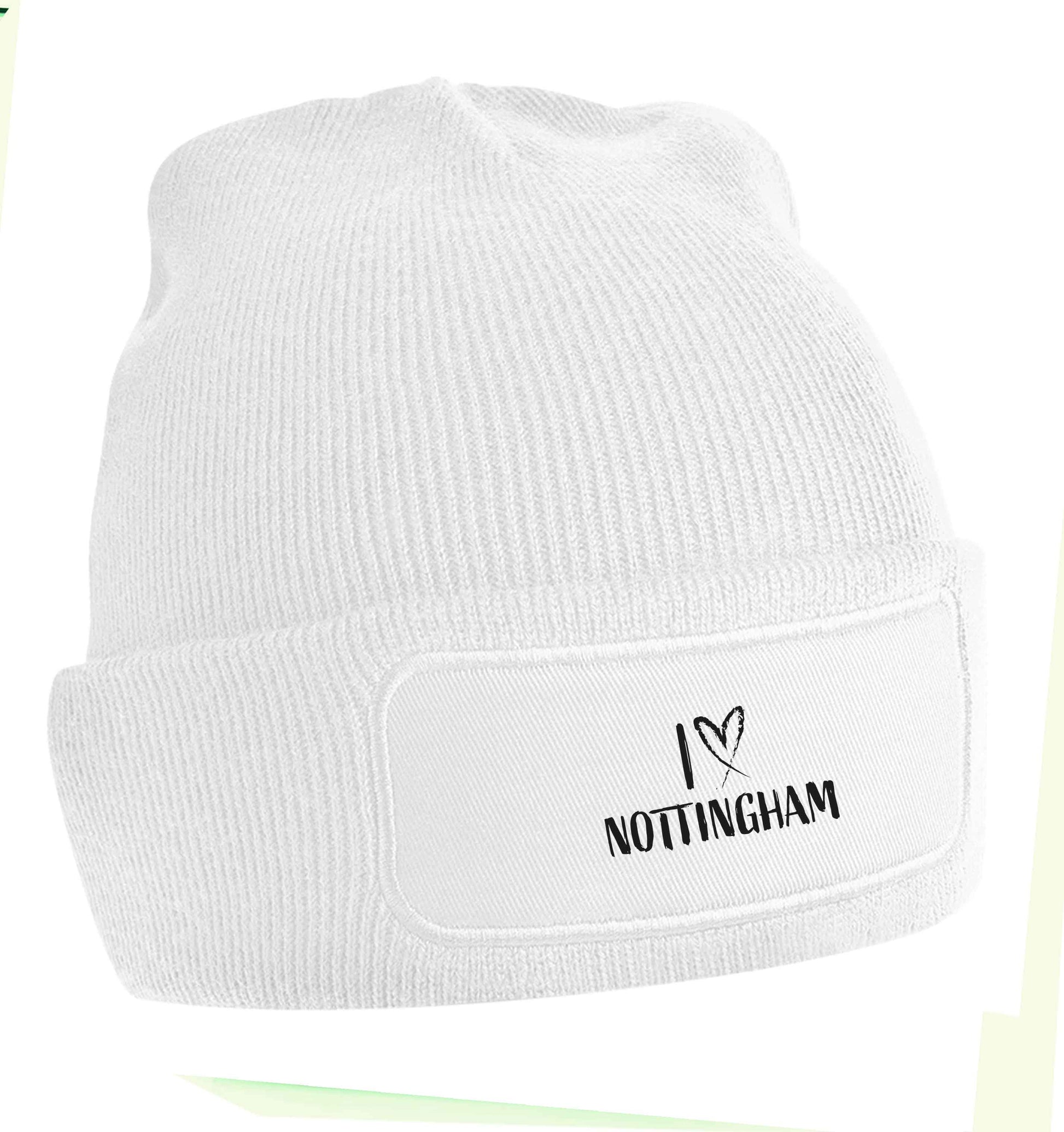 I love Nottingham beanie hat