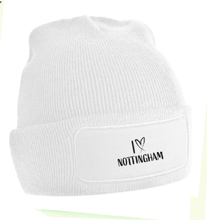 I love Nottingham beanie hat