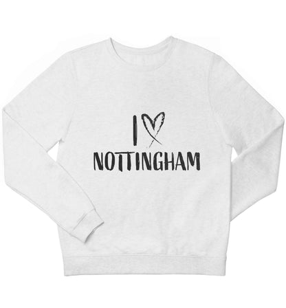 I love Nottingham children's white sweater 12-13 Years