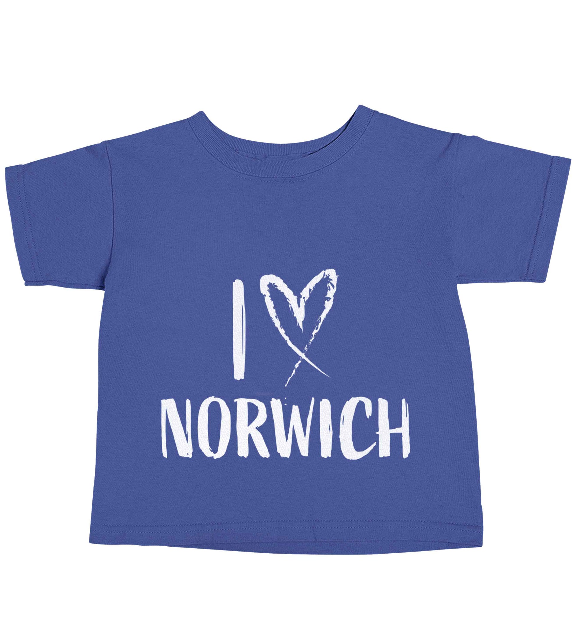 I love Norwich blue baby toddler Tshirt 2 Years