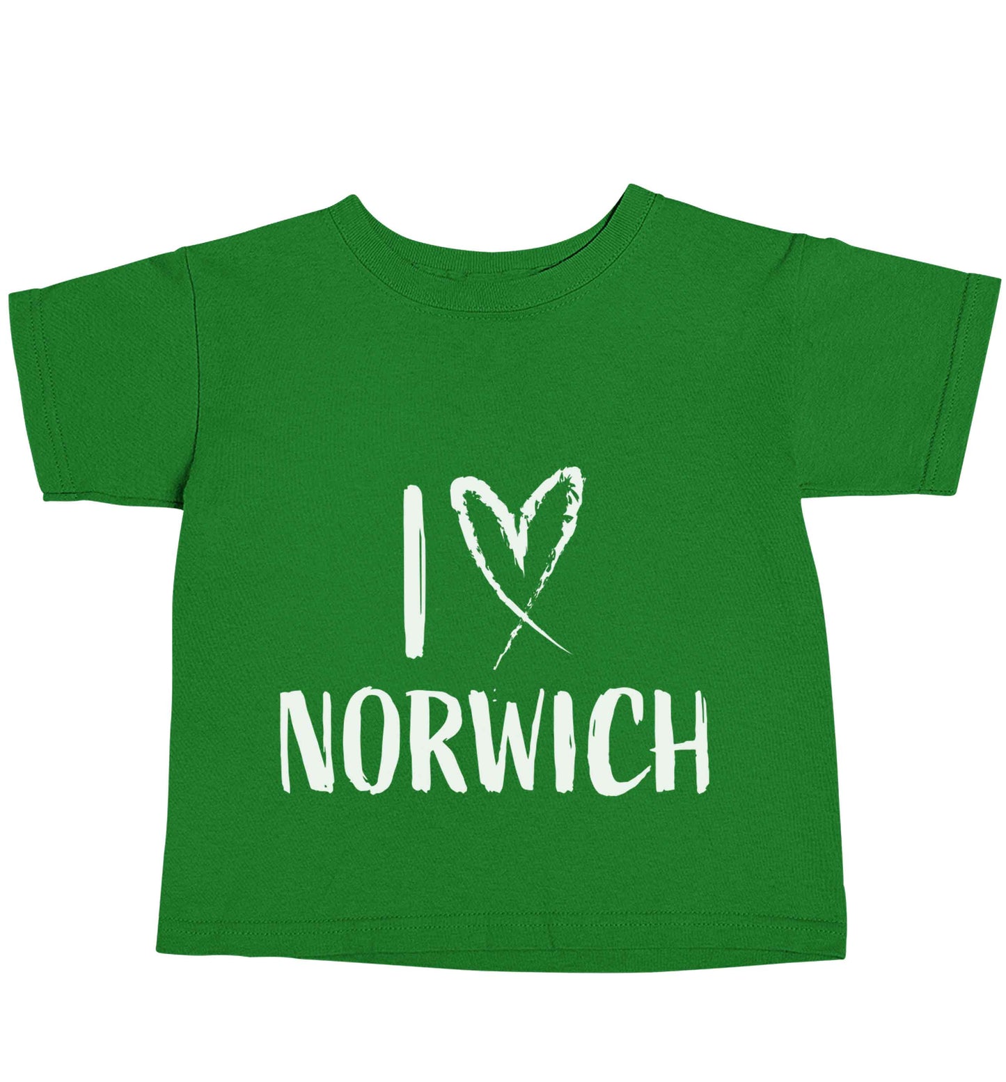 I love Norwich green baby toddler Tshirt 2 Years