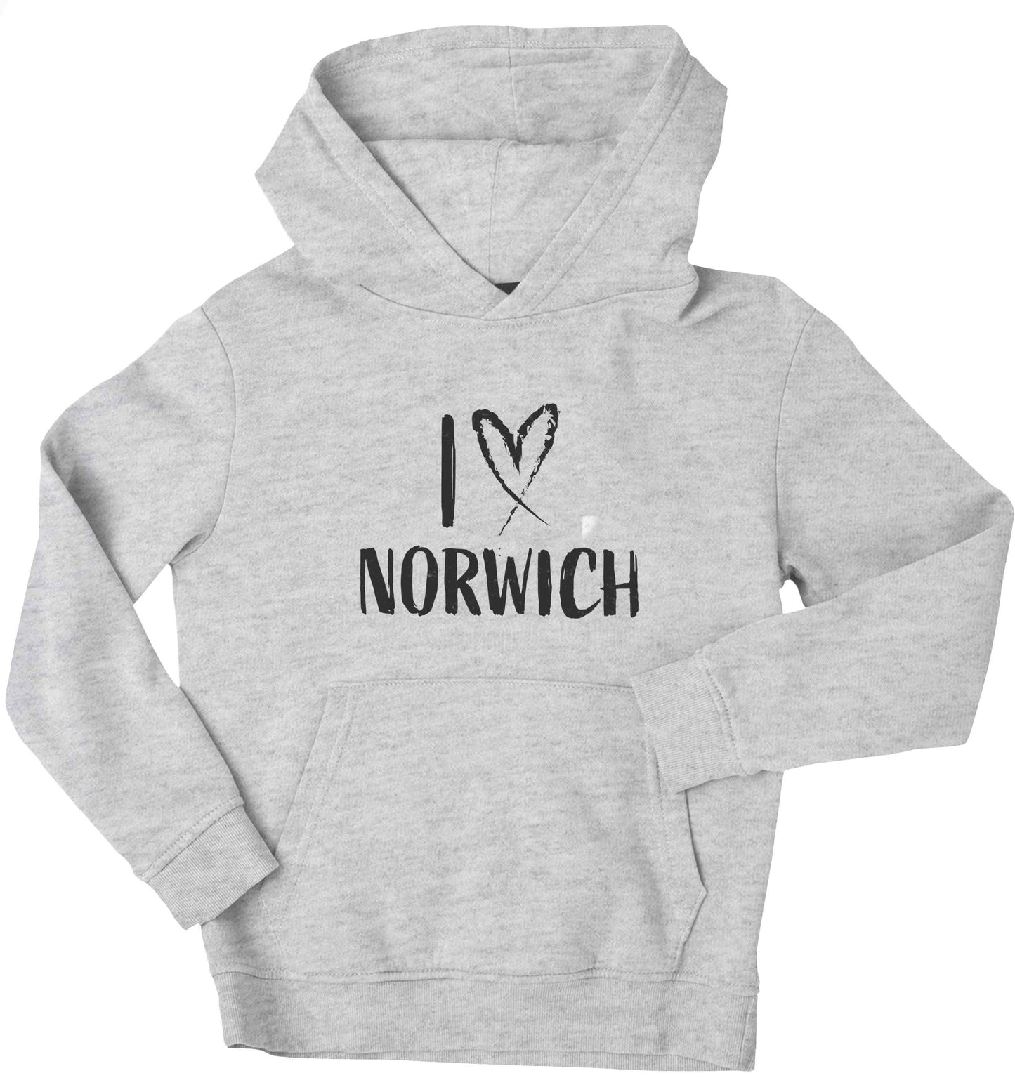 I love Norwich children's grey hoodie 12-13 Years