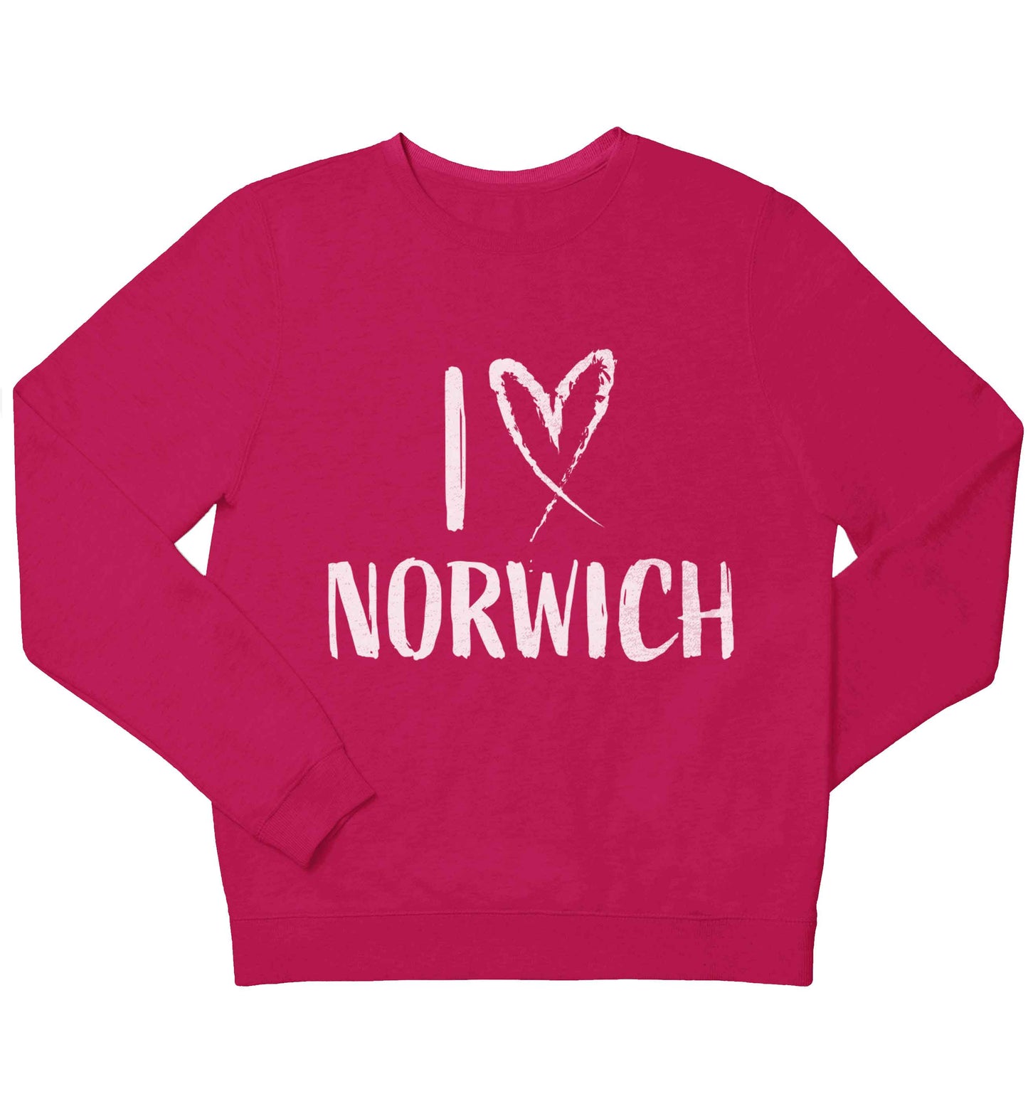 I love Norwich children's pink sweater 12-13 Years
